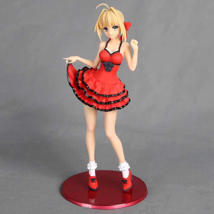 Fate/EXTRA CCC Servant Saber Nero Action Figure Red Saber Doll PVC ACGN ...