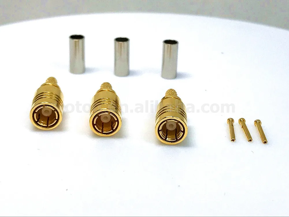 SMB female straight connector crimp for RG174 cable1