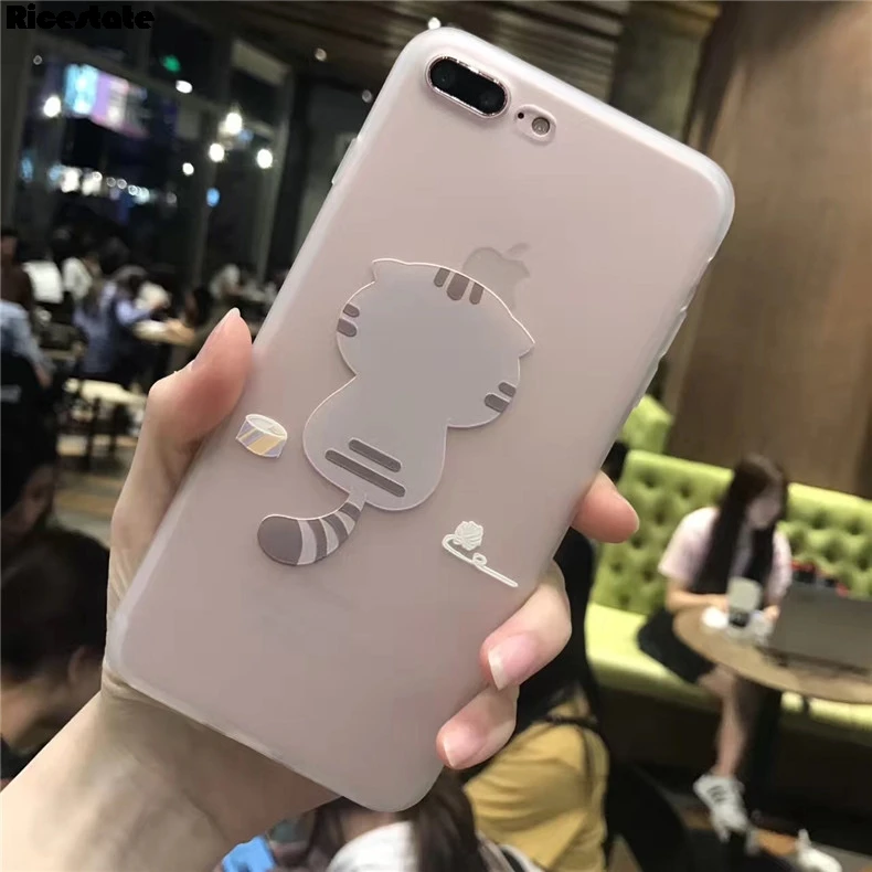 Милый чехол с животными для 6 6s Plus X XR Xs Max 3D Силиконовый мягкий телефона iPhone XS MAX TPU