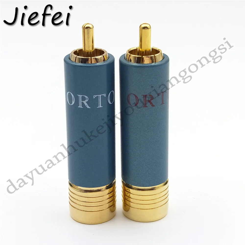 

2-50pcs high quality Gold-plated copper HIFI RCA Plug Ortofon Reference 8NX RCA Connector