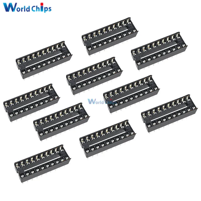 10 x 40-Pin DIP DIL PCB IC Socket 
