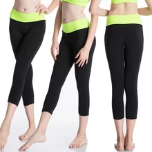 #2080 Women Female Joggers Bodybuilding Fitness Skins Tights Active Sweatpants Capri Calf Home Pants Bottoms Trousers 5Colors