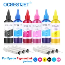 Bouteille d'encre pigmentée 600 ml pour Epson L800 L805 T50 T60 P50 R290 R330 PX650 PX660 1390 1400 encre d'imprimante pour encre étanche Epson(China)