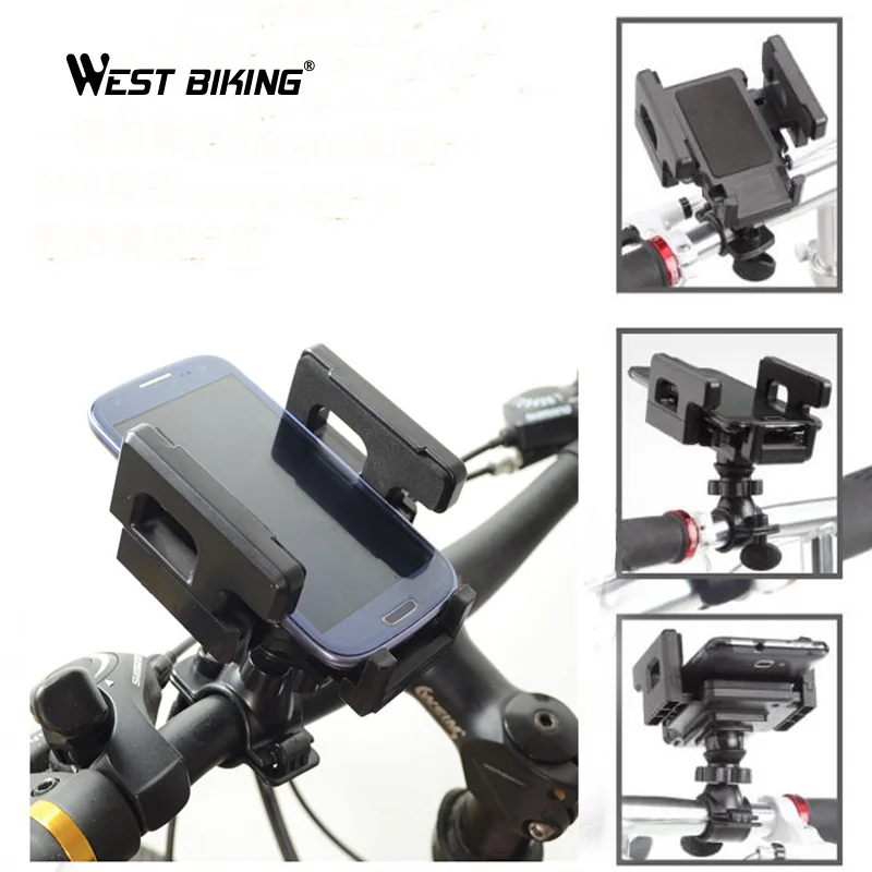 Держатель для телефона WEST BIKING Bike Универсальный Регулируемый горный вращающийся