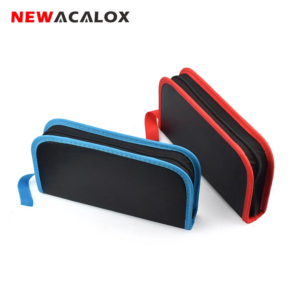 NEWACALOX Electric Iron Set Electronic Repair Tool Set Solder Wire Multi-function Portable Household Electric Iron Tool Bag