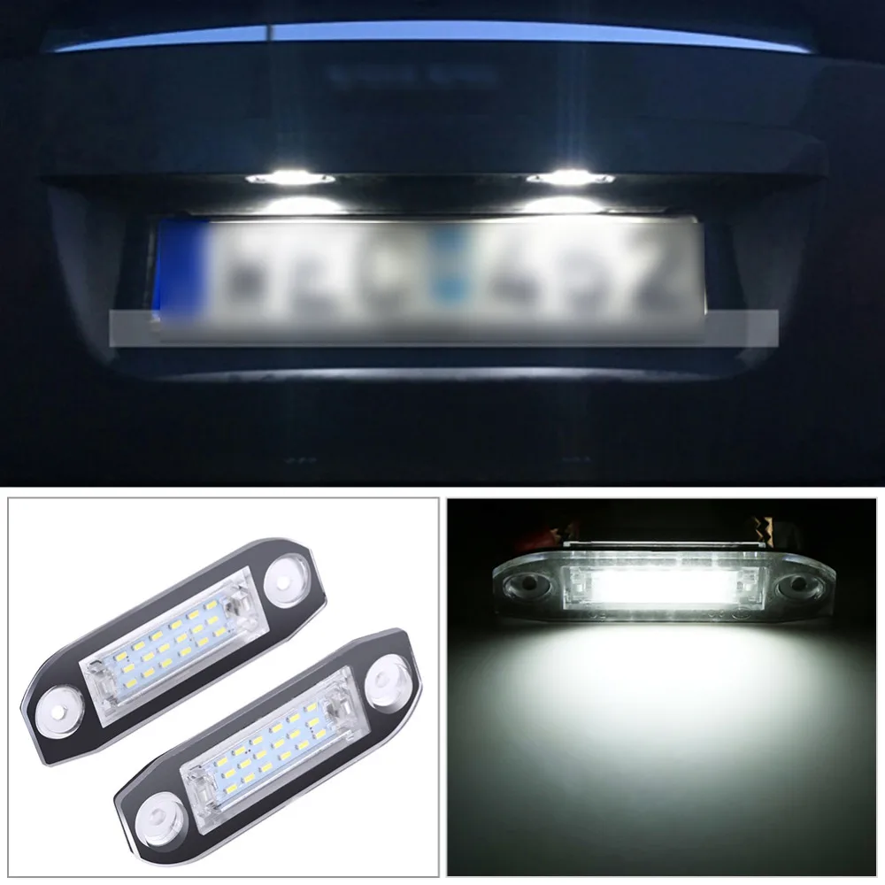 

2Pcs Car 18 LED Licence Number Plate Light Lamp For Volvo S40 S60 S80 XC60 XC70 XC90 White