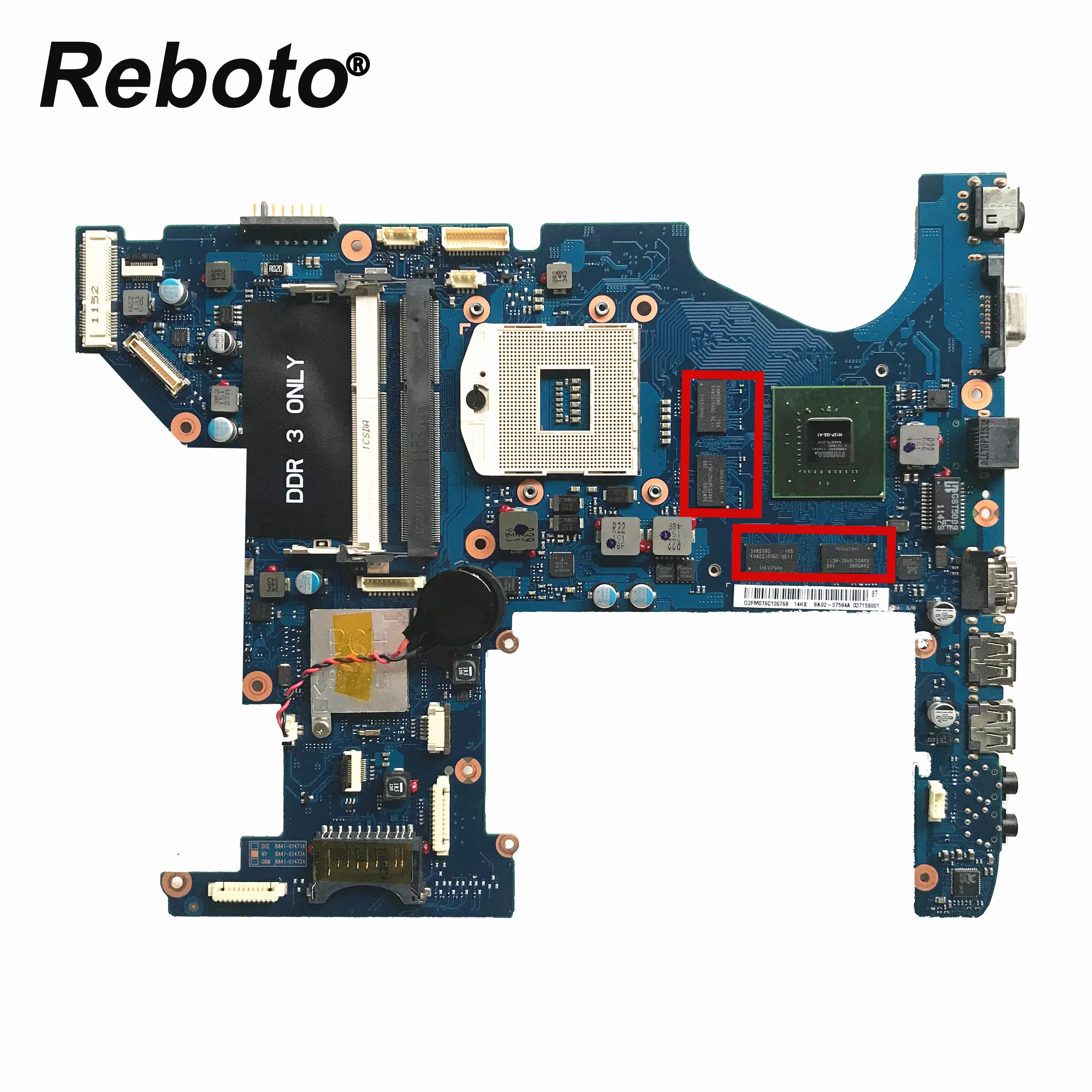 

Reboto Original FOR Samsung RF711 Laptop Motherboard BA92-07584A BA92-07584B GT540M 2GB HM65 100% Tested Fast Ship