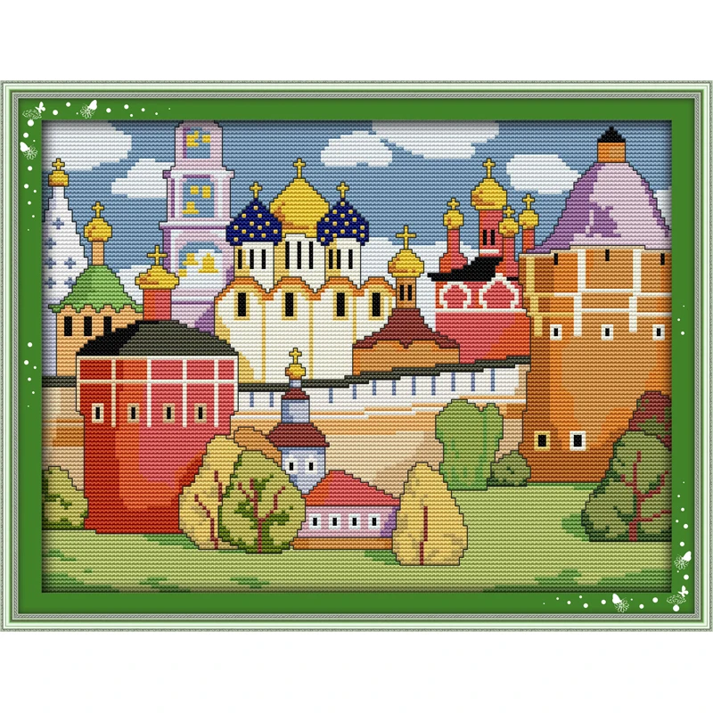 Everlasting Love Spring Castle китайские наборы крестиков экологический хлопок Печатный 11CT 14CT