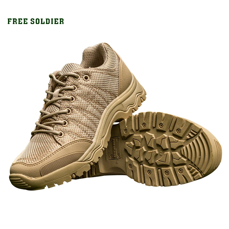 FREE SOLDIER NEW upgrade Outdoor tactical hiking climbing men shoes breathable lightweight mountain boots