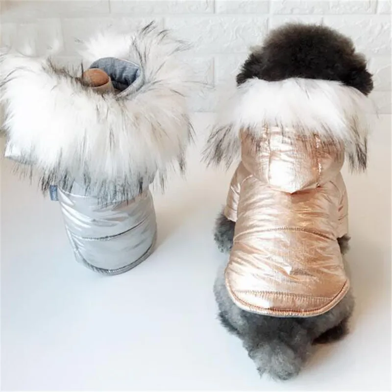 

Pet Puppy Clothes Warm Coat Jacket For Dogs Pug Poodle Teddy Luxury Winter Dog Clothes Overalls Costume Clothing Outfit Products