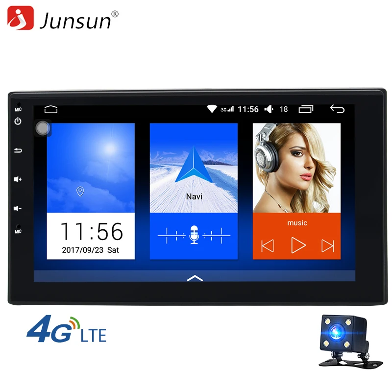 Junsun 7 &quot2 DIN 4 г Android универсальный автомобильный DVD Радио мультимедийный плеер