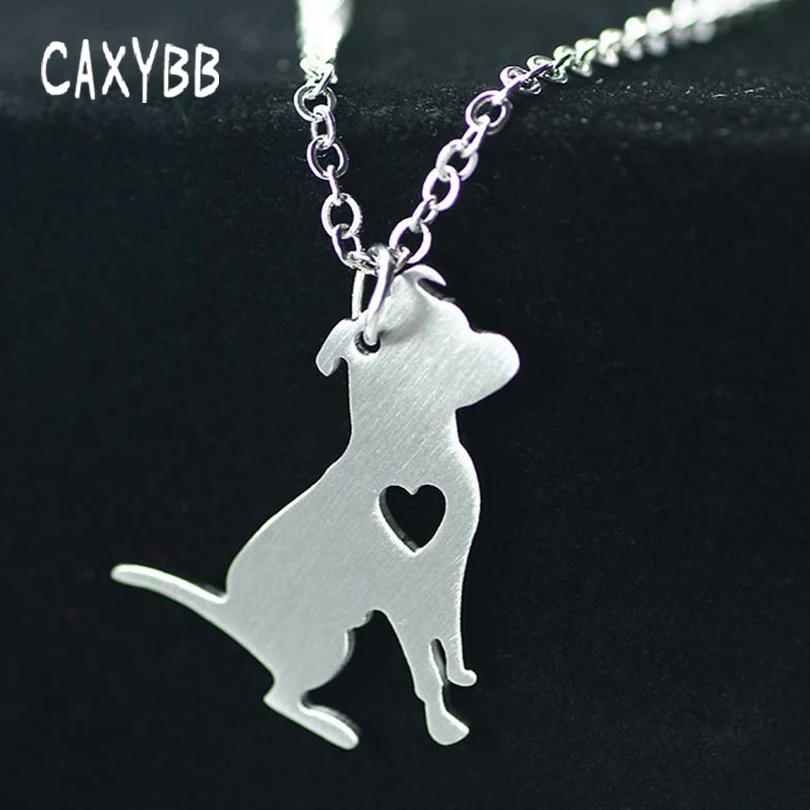 Ожерелье Caxybb Pit Bull из нержавеющей стали на заказ ожерелье для собак простая цепь