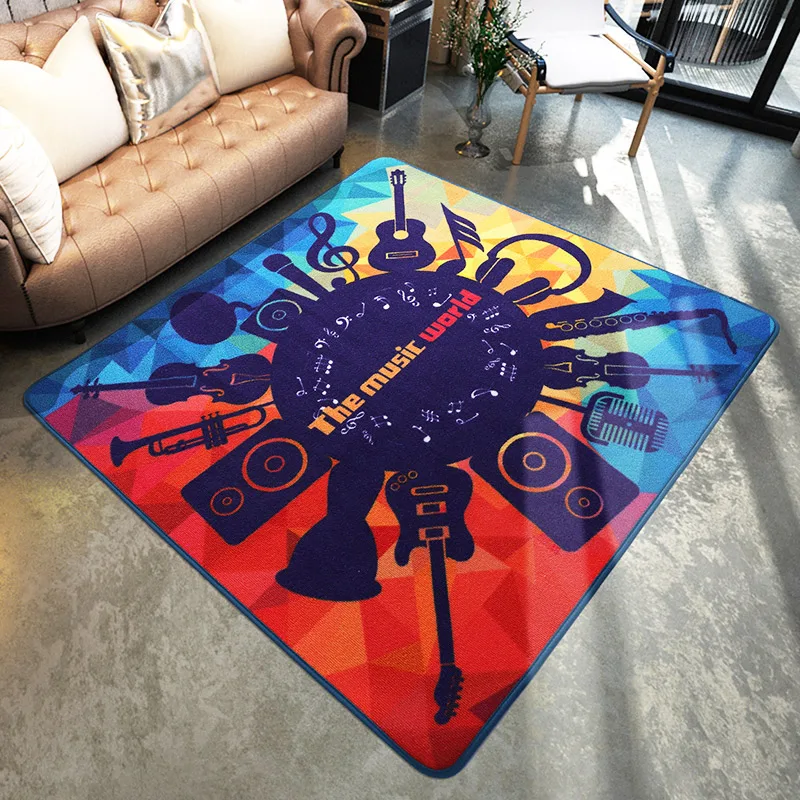 

Jazz Electronic Drum Carpet Guitar Piano Computer Chair Stool Music Rug Sound-absorbing Square Mat