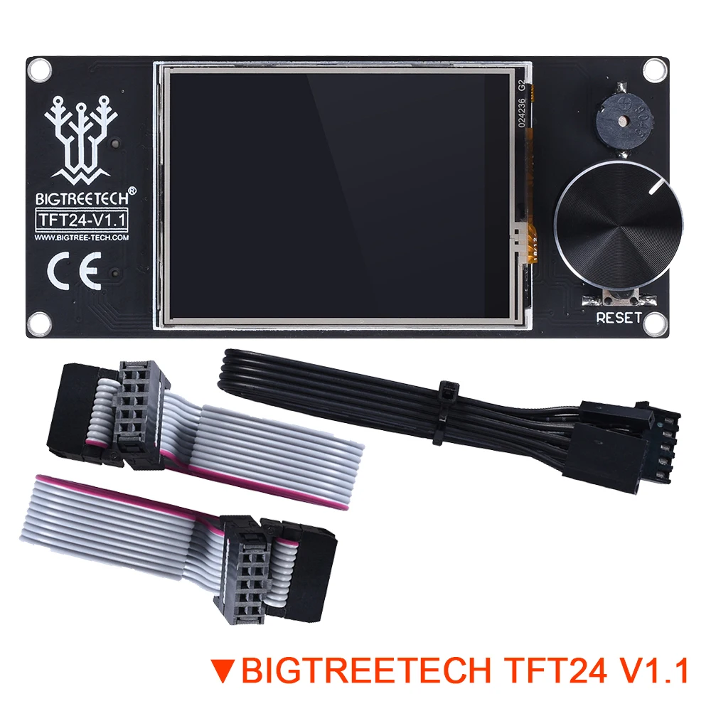 Цена BIGTREETECH TFT24 V1.1 дисплей аналогичный 12864 ЖК сенсорный экран DIY режимы для Ender 3 3d панель принтера SKR V1.3 PRO UART