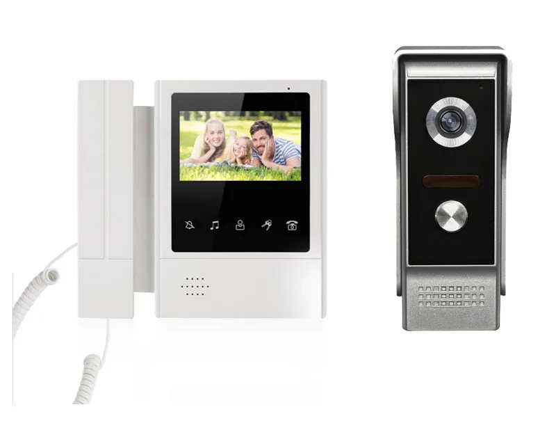 

XINSILU Best Touch Key LCD Color Monitor 4.3" Video Door Phone Night Version IntercomDoorbell Home Security Video System 1V1