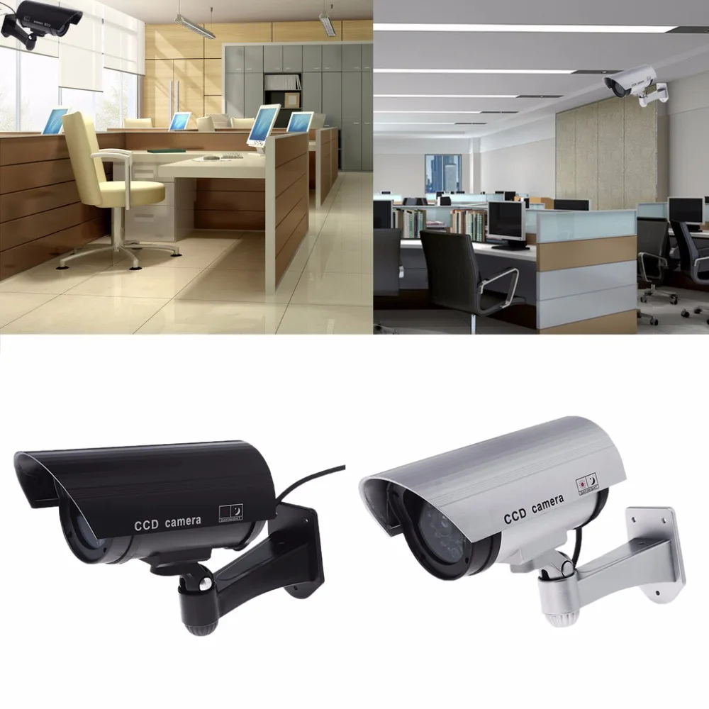 

Outdoor Security Dummy Surveillance Camera Fake Emulation CCTV Waterproof LED