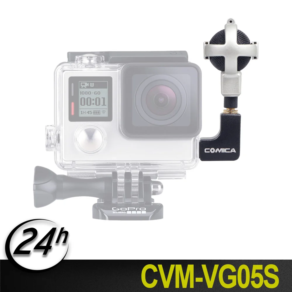 

Original COMICA CVM-VG05 S Ball-shaped Stereo Video Microphone Interview Microphone for GoPro Cameras Hero 3, 3+, 4, 5