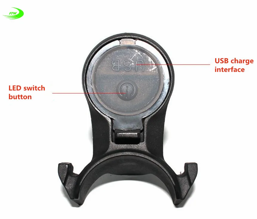 Bicycle USB Light Bike LED 360 Degree Laser Light Cycling Tail Flashlight Bicycle Accessories TL2061