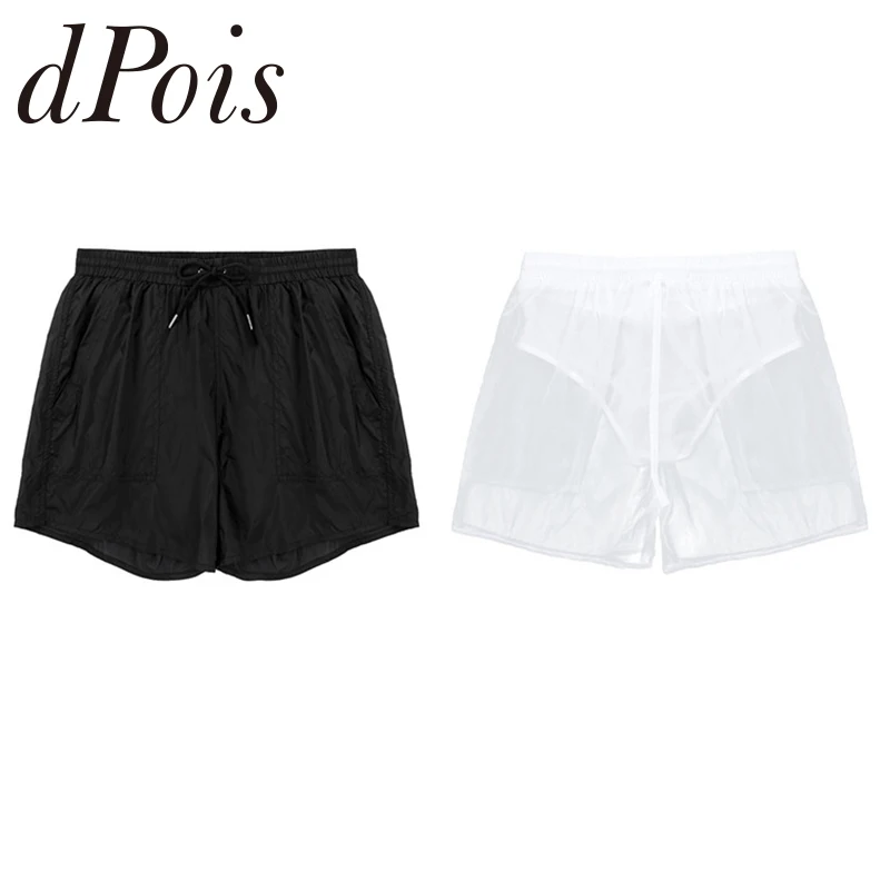 mens elastic waist swim trunks
