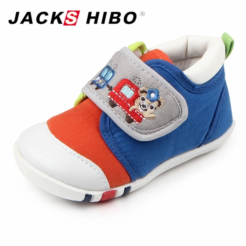 

JACKSHIBO Infant First Walk Shoes Canvas Kid Shoes Casual Walker for Boys Girls Comfortable Child Sneakers Kids Toddler Shoes