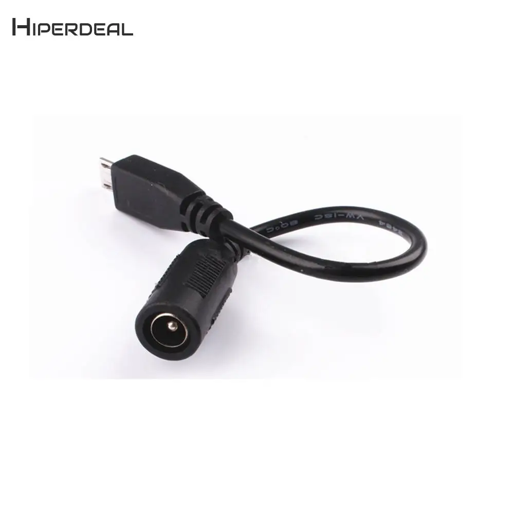 HIPERDEAL AC/DC 5 5x2 1 мм штекер мама к Micro USB папа зарядный кабель DC QIY09 D05|Кабели питания| |