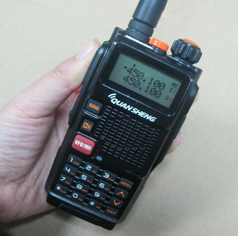 Quansheng TG-K4AT(УФ) Высокое качество 5 Вт рация 136-174 400-470 МГц двухдиапазонный Портативный 2 способ радио