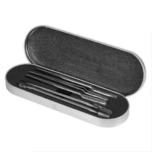 5 шт./компл. игла для удаления прыщей Blackhead коробочка для удаления комплект угорь комедонов зажим пинцет с иглами экстрактор для прыщей жидкость для снятия#35