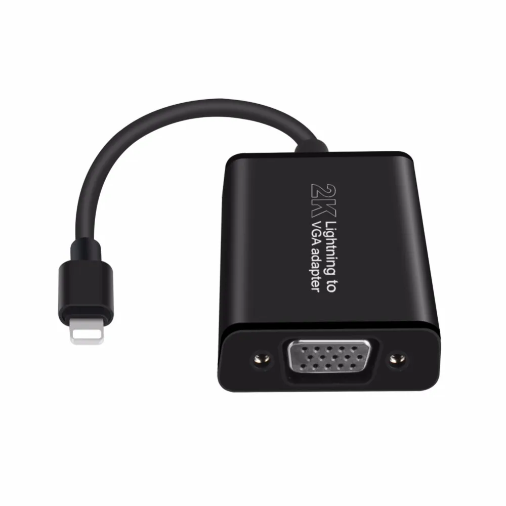 Адаптер Lighting-VGA для IPhone/планшета на VGA Female HD с кабелем экрана 60 Гц | Лампы и