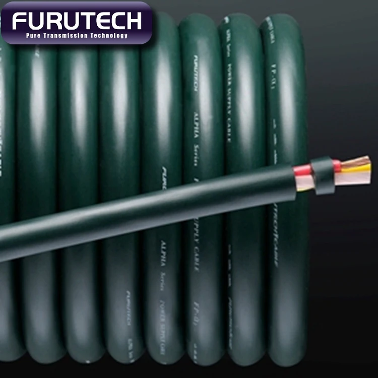 100 Genuine Falgship Furutech FP ALPHA 3 PCOCC Power Cable Best hi end Bulk OCC Power