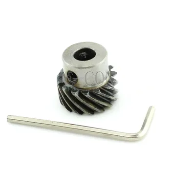 

1pcs 1M15T Metal Spiral Bevel Wheel Motor Gear Large Torque 90 Angle Gearing 8mm Bore 12mm Width