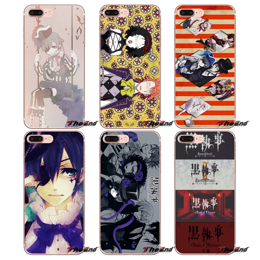 

Joker Black Butler Book of Circus TPU Case For iPhone X 4 4S 5 5S 5C SE 6 6S 7 8 Plus Samsung Galaxy J1 J3 J5 J7 A3 A5 2016 2017