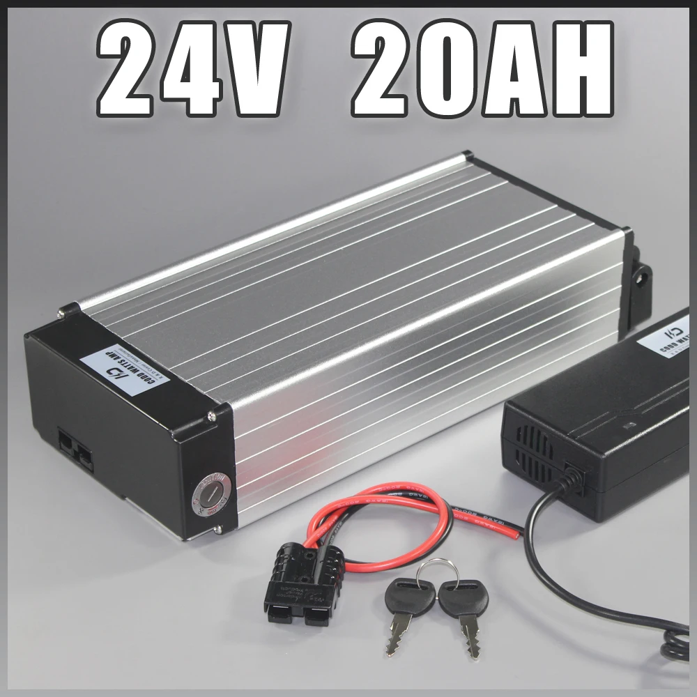 24 V 20AH задняя стойка ebike батарея 24 V 1000 W электрический велосипед литий-ионный аккумулятор