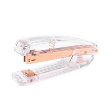 1 шт. модный степлер из розового золота акриловые металлические практичные ручные степлеры 24/6 26/6 школьные канцелярские принадлежности