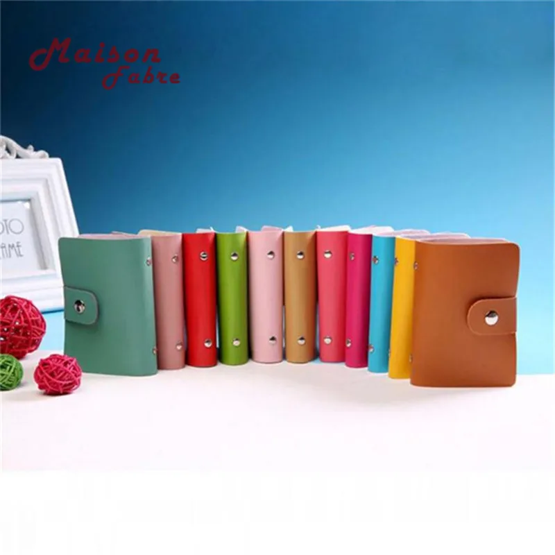 

High Quality Men Women Leather Credit Card Holder/Case Card Holder Wallet Business Card Package PU Leather Bag Vintage Hot Sale