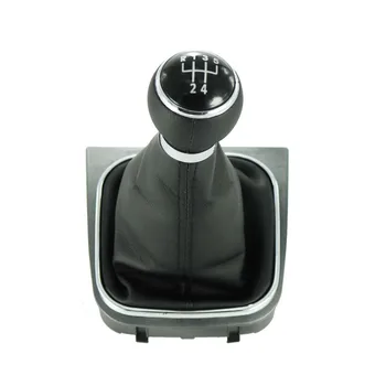 

For VW Golf 5 V MK5 R32 GTI 2004 2005 2006 2007 2008 2009 New 5 Speed Car Stick Gear Shift Knob With Leather Boot