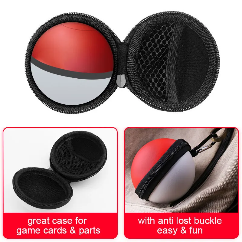

For Poke Ball Plus Carrying Case Cover for Nintendo Switch Controller for Nintendo Switch Storage Bag EVA Protect Game Bag