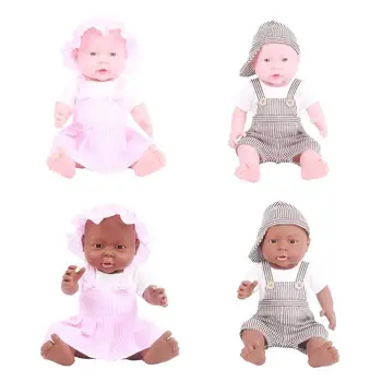 

41cm Newborn Reborn Doll Simulation Baby Full Vinyl Soft Children Kindergarten Educational Lifelike Toy with Cloth Birthday Gift