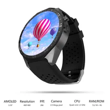 Reloj inteligente Android 5,1 WIFI GPS 3G MTK6580 Monitor de frecuencia cardíaca compatible con cámara SIM tarjeta música teléfono reloj PK D5 D6 X5 X3