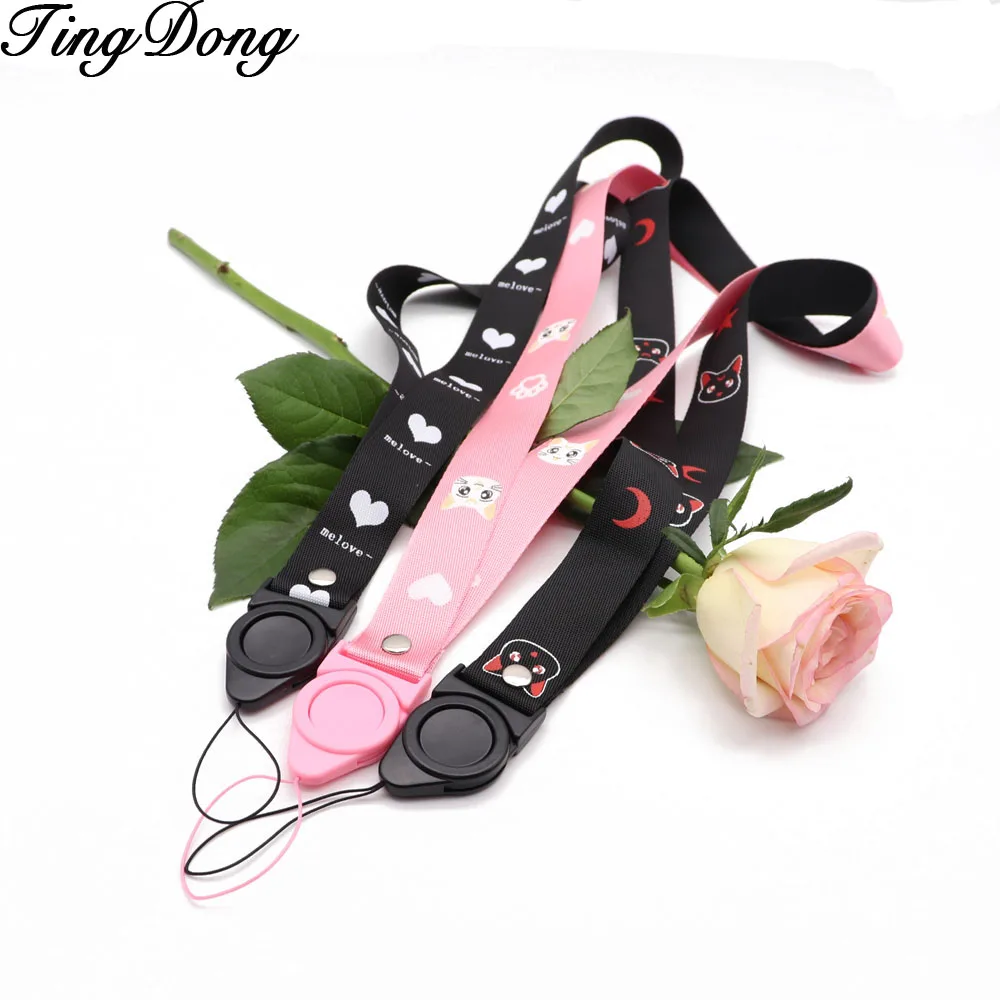 

1PCS Cute Lanyard Neck Strap for keys ID Card Mobile Phone Straps for Huawei USB Badge Holder DIY Hang Rope