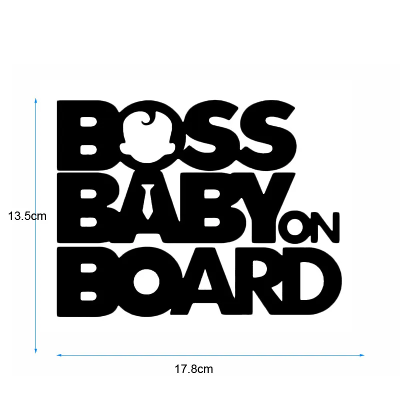 Виниловые наклейки для автомобиля Boss Baby на доске Забавные 3D машину креативные