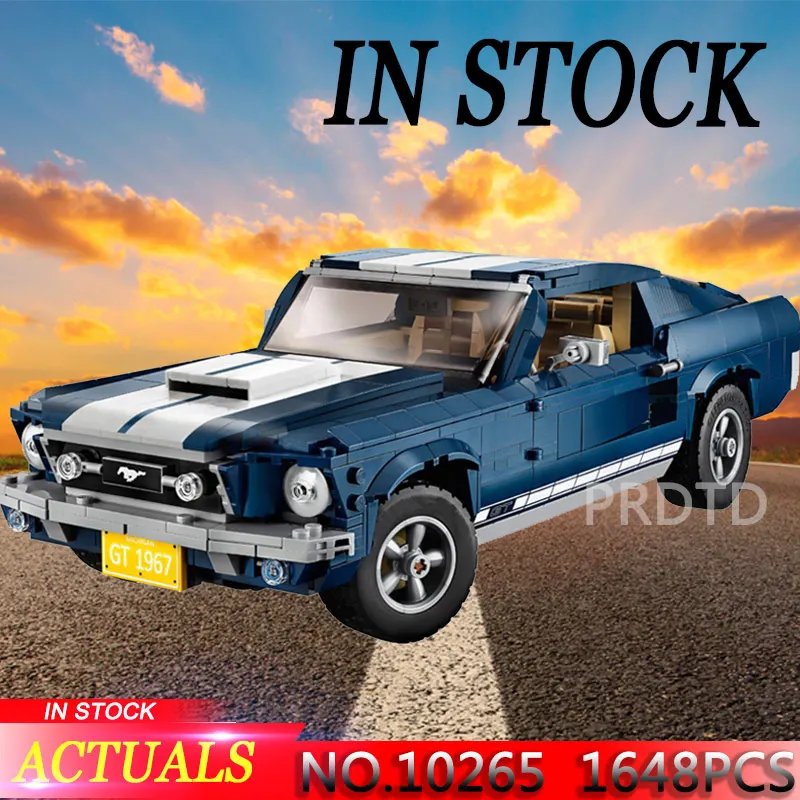 

Creator Expert Ford Mustang Legoing NEW 1648PCS Set 1967 GT500 Building Blocks Bricks Assembled DIY Toys Birthday Gifts