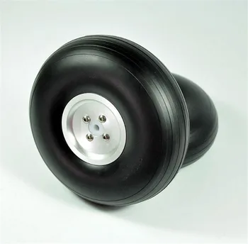 

1 Pair RC Airplane 6.0"/152.5mm CNC Dia-Casting Aluminum Hub PU Wheels