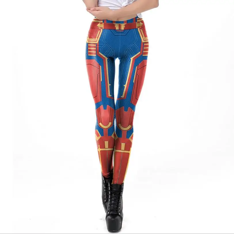 Avengers: Endgame Cosplay Superhero Carol Danvers Unisex Pants Adult Costume Tight trousers Halloween Costumes Bottoms Avengers: Endgame Cosplay Superhero Carol Danvers Unisex Pants Adult Costume Tight trousers Halloween Costumes Bottoms