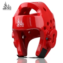 Детские/взрослые мужские/женские таэквондо шлемы каратэ Санда/Муай Тай/Кик бокс, приспособление для защиты головы шестерни Красного синего цвета