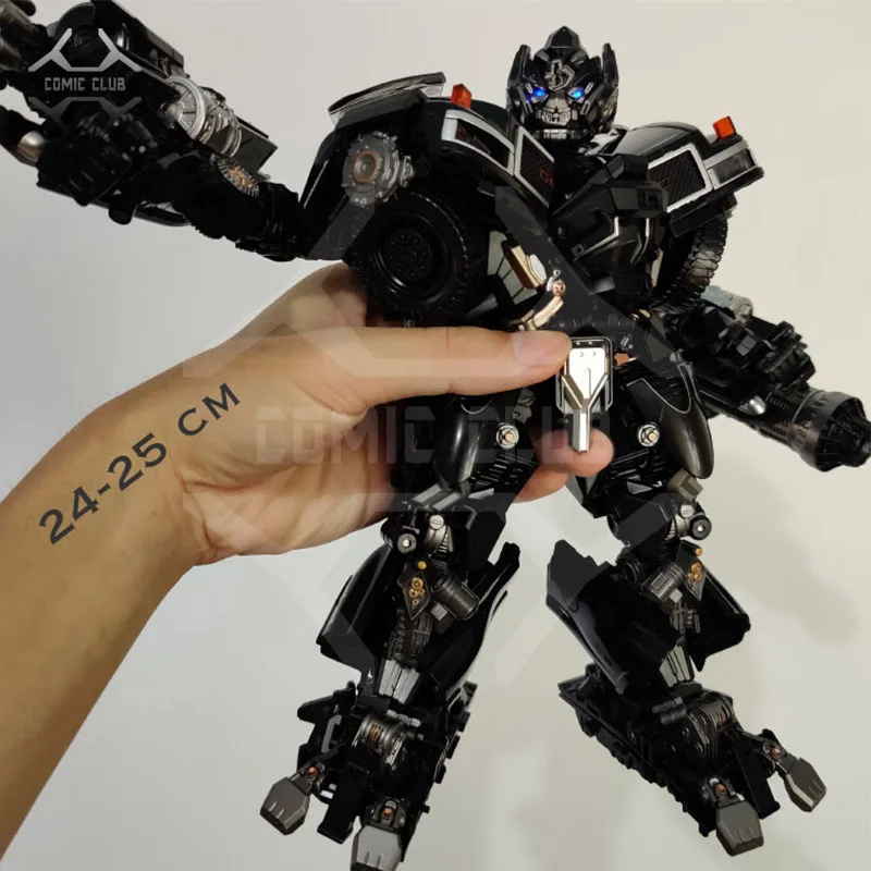 

COMIC CLUB Transformation BMB LS09 KO OVERSIZE MPM06 movie Ironhide alloy robot contain led light action figure toy