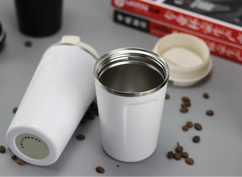 UPORS 380/500 мл кружка из нержавеющей стали с крышкой с двойными стенками с вакуумной изоляцией кружка для кофе для путешествий стакан BPA уличная кофейная чашка
