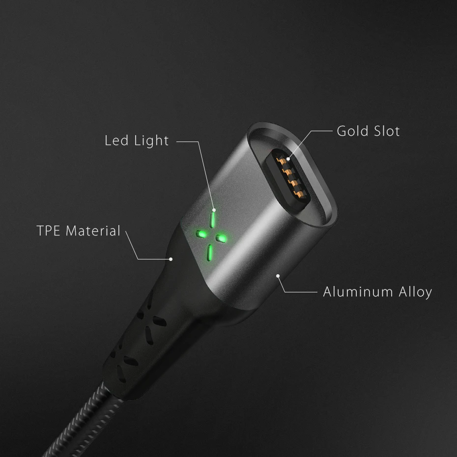 تحلق فوق USB مغناطيسي صغير USB نوع C كابل المغناطيسي شاحن سلك USB C الهاتف المحمول كابل ل سامسونج Xiaomi كابل بيانات