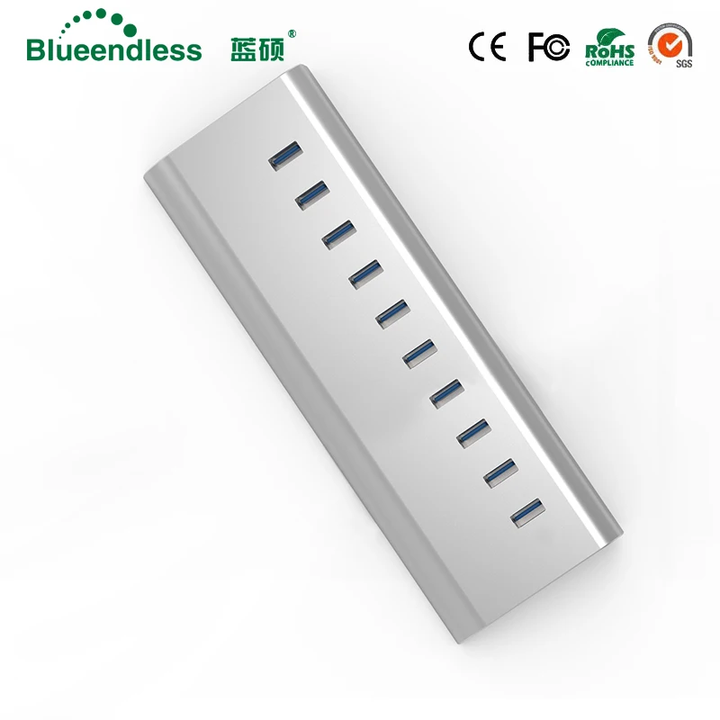 Супермногофункциональный USB 3 0 10 портов аксессуары для компьютера из алюминия