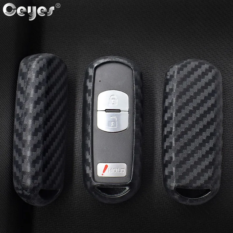 Carbon fiber key cover for MAZDA (5)