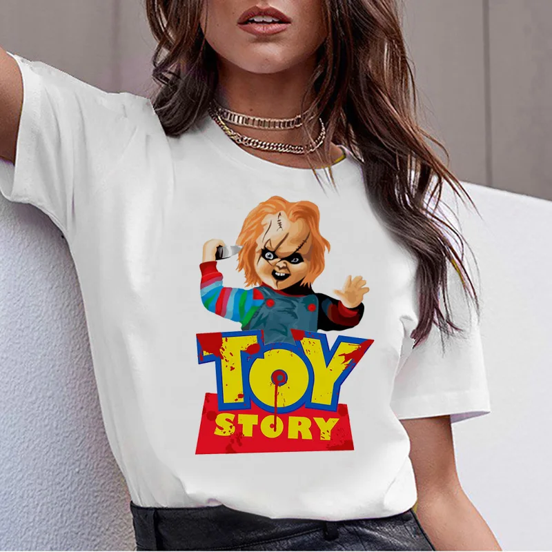 Chucky ужас высокое качество крутая женская новая футболка уличная ulzzang футболка модная женская новая футболка Топ - Цвет: 2509